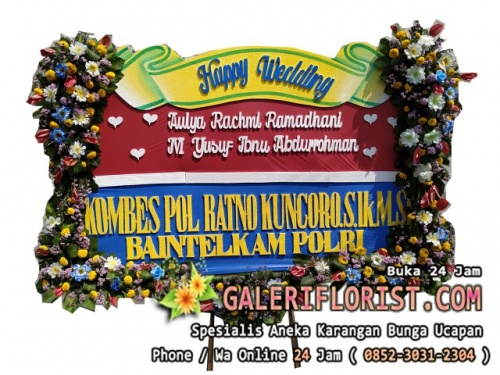 Bunga Papan Wedding Sidoarjo | PWSDA-03