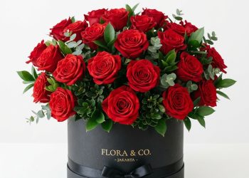 Bunga Box Mawar Red Premium Surabaya | BBSBY-01